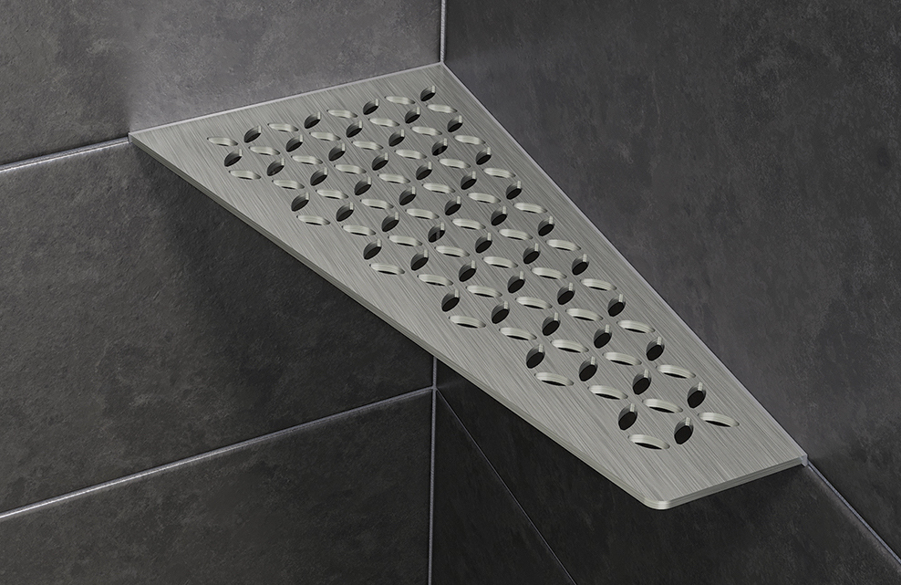 Schluter Introduces Stainless Steel Shower Shelves