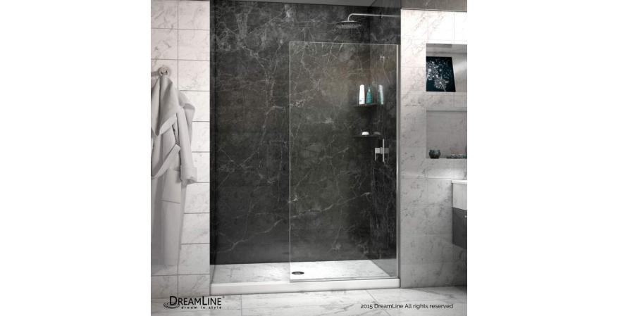 Shower doors are hard to clean, so ditch the doors as a bathroom idea