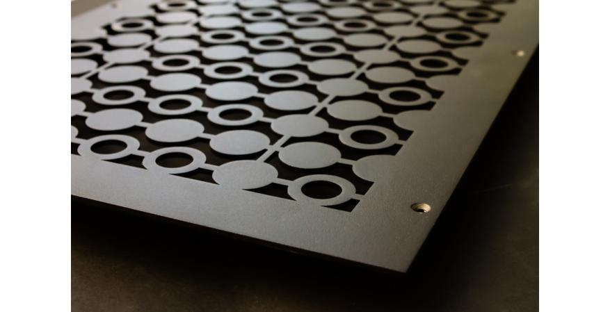 A wood grille from AJK Design Studio for AC registers.