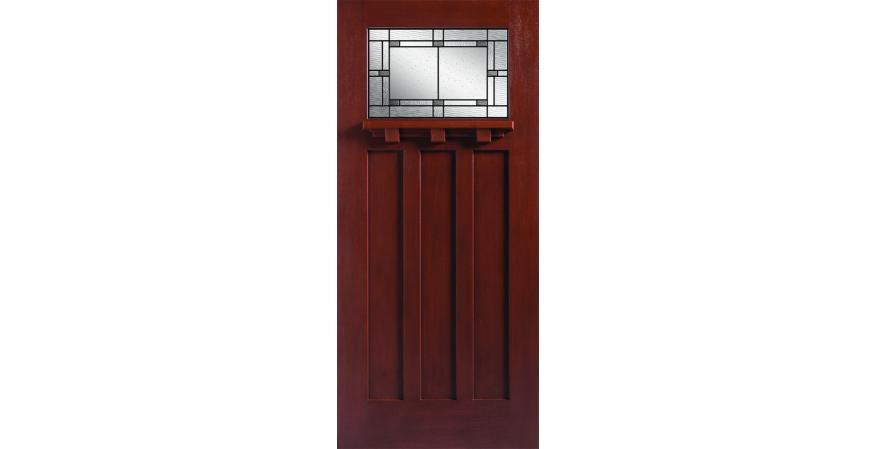 Masonite Barrington fiberglass entry door with Marco glass