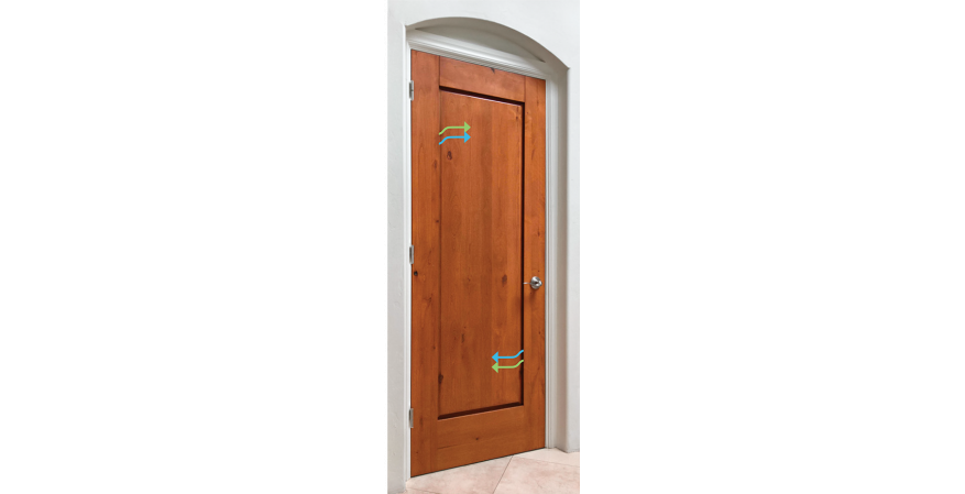 NexDoor is an innovative interior door that features a built-in ventilation system that makes every room cleaner and more comfortable, the company says. It equalizes air pressure throughout a house and features a smart coating on the door’s interior panels to abate volatile organic compounds.