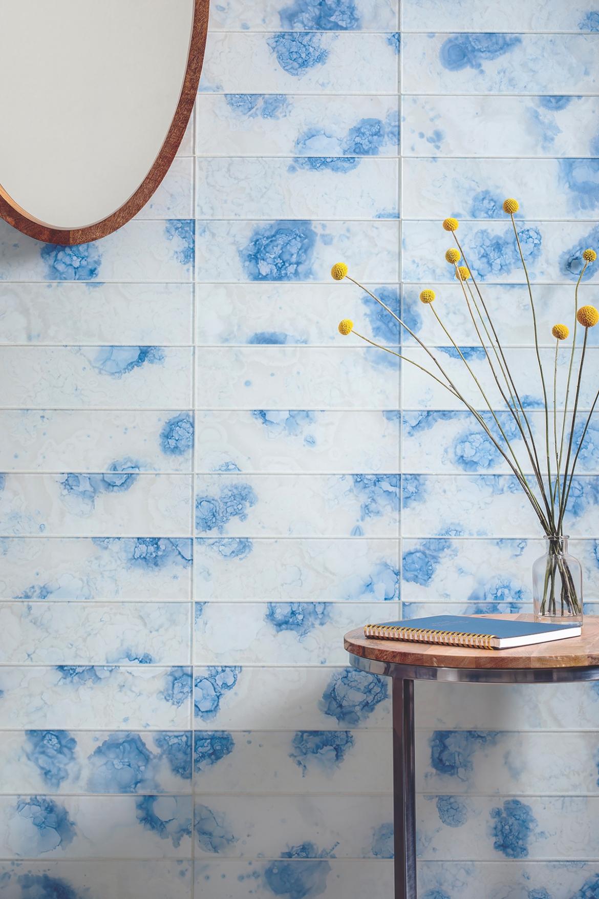 Bright side glass wall tile