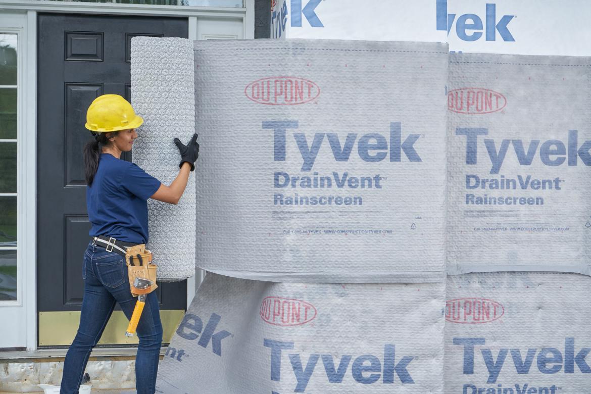Drainvent rainscreen Dupont Tyvek 
