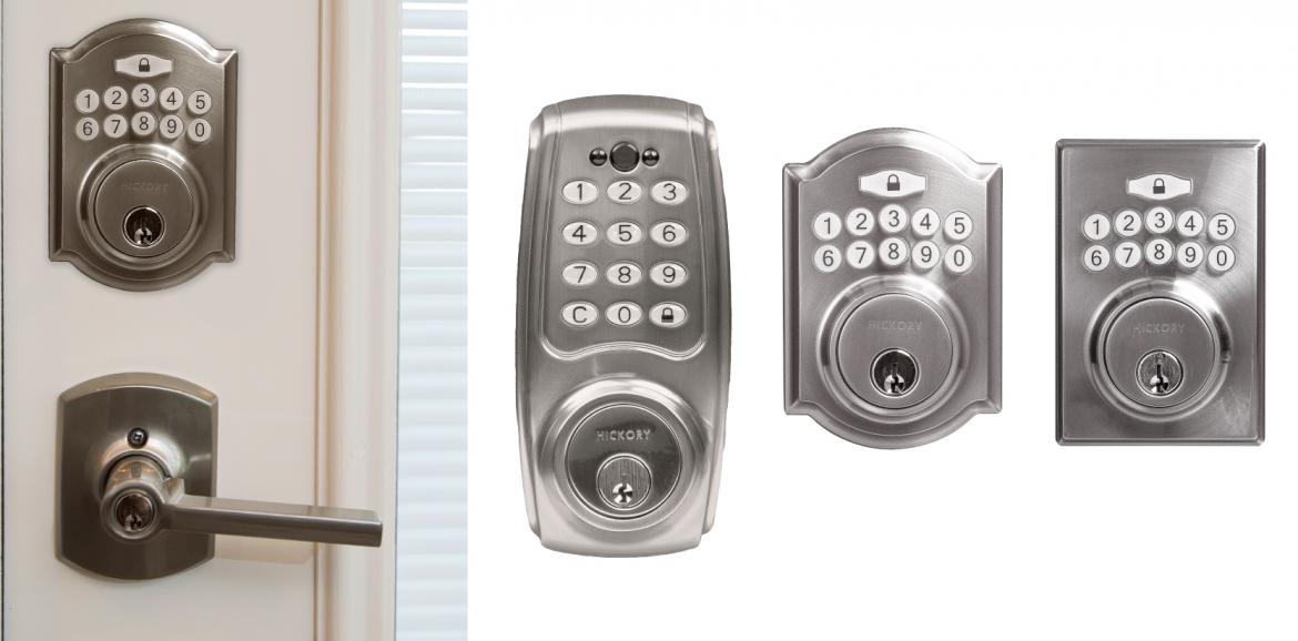 Decorative knobs and pulls company Hickory Hardware has introduced a new electronic keypad deadbolt that allows homeowners to unlock their home with a simple access code.