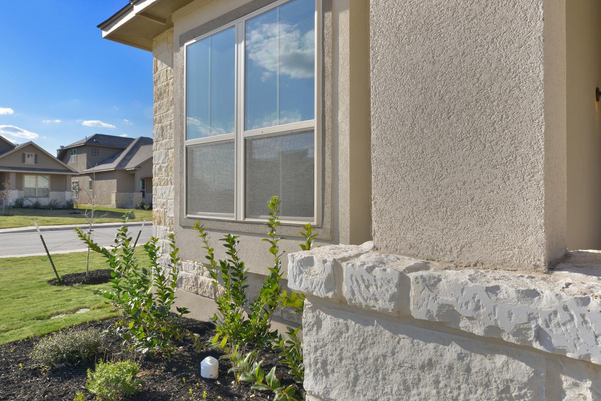 LP building products lp smartside stucco panel with Dryvit Textured Acrylic Finish 