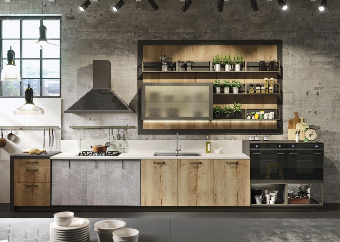 Venerable luxury Italian cabinet brand Snaidero has unveiled two new kitchen lines—one targeted at consumers with mature tastes and another for those with a penchant for edgy designs.