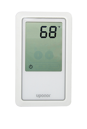The manufacturer has launched its first-ever touchscreen radiant thermostat for heat-only applications. Designed for temperature control of residential hydronic radiant, it operates a system by air sensor measuring, a floor sensor, or a combination of both. The new unit replaces the company’s existing heat-only thermostat