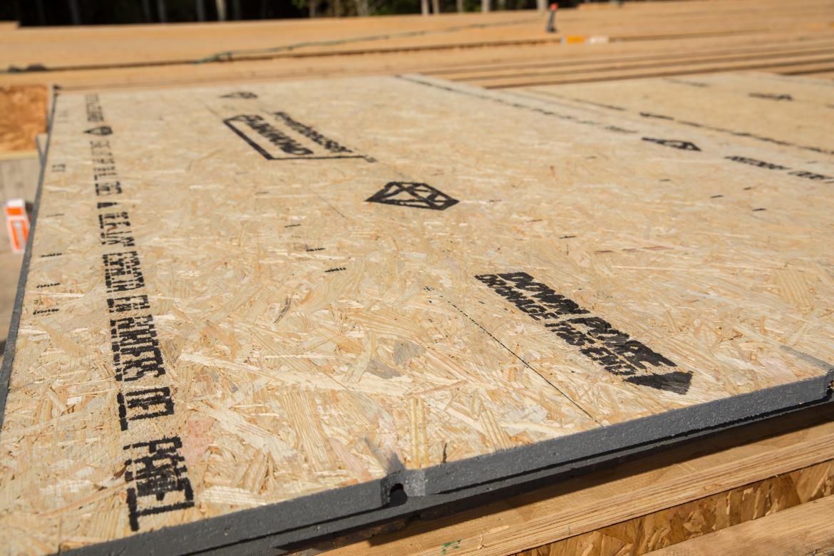Weyerhaeuser says its new oriented strand board subfloor panel is designed to provide wet weather performance and superior strength and nail retention to help eliminate squeaky floors.