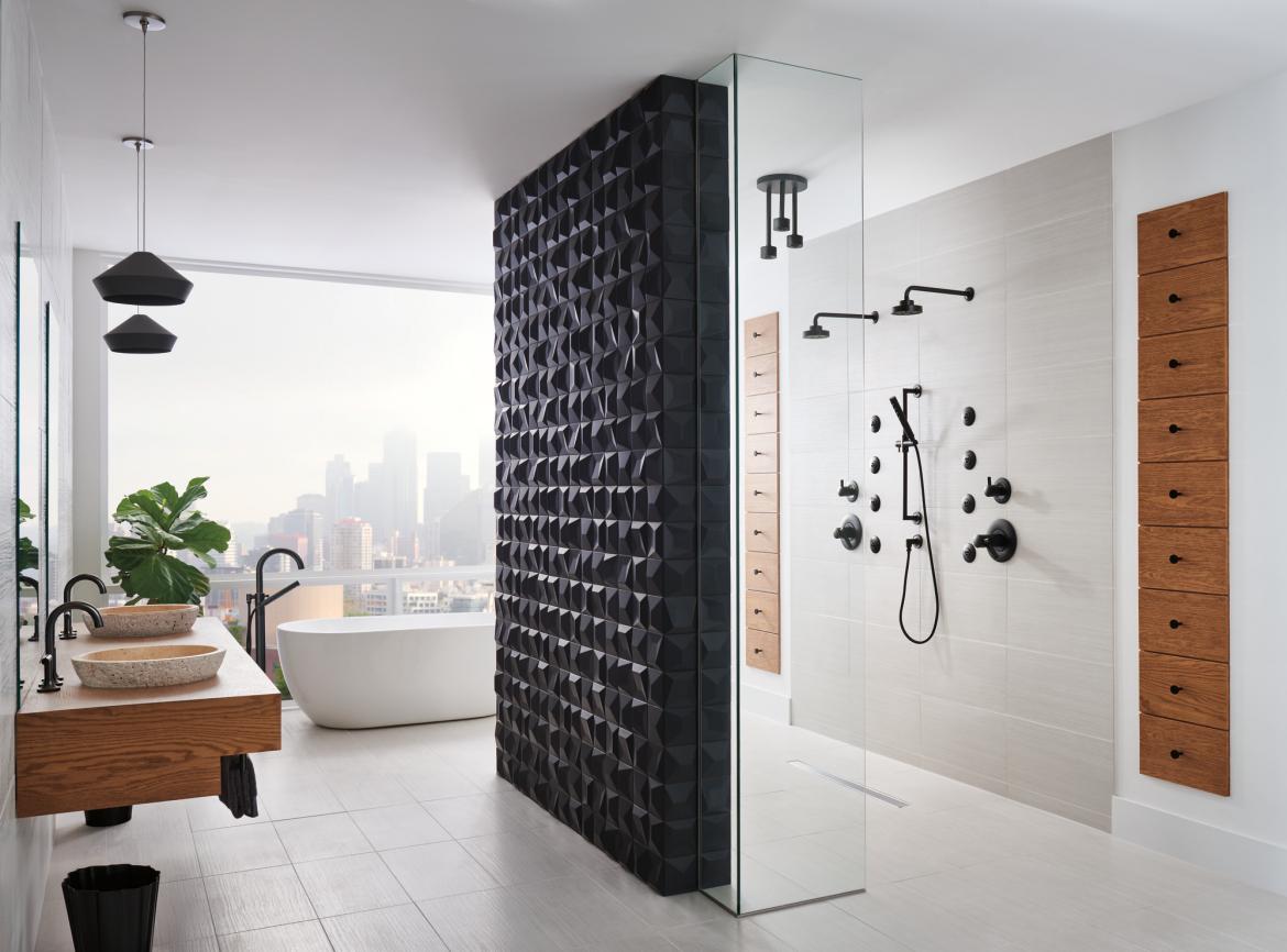 bathtub connected to shower