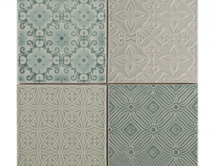 Pratt and Larson embossed ceramic tile