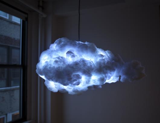  1 Richard Clarkson Studio Interactive Cloud Pendant Light Night Shot