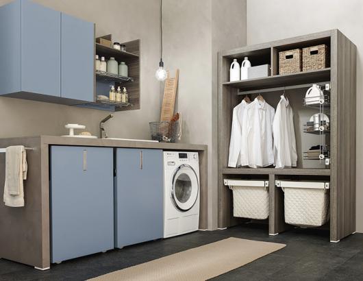 Hastings Tile and Bath Urban Wash Collection cabinets shelves
