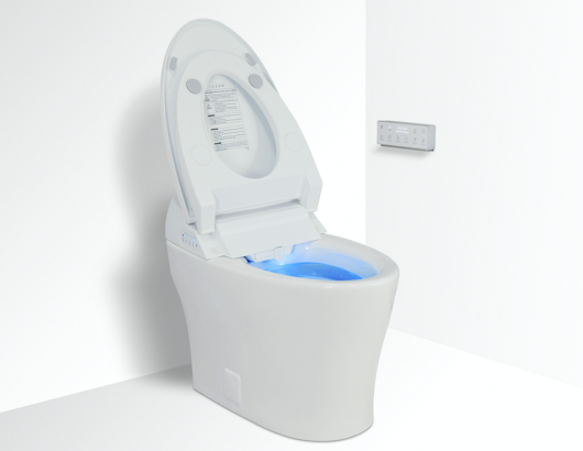  ICERA Group Muse iWash Integrated Bidet toilet lid open silo