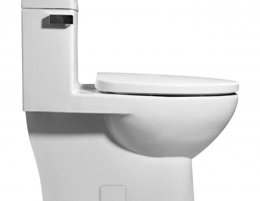 The next-generation Vista II one-piece toilet has been reengineered to offer an elongated seat with the space savings of a traditional round-front design. It has a rimless wash system, two large jets at the back of the bowl, and an open rim that allows a significant flow of water into the bowl. The product uses 1.28 gallons per flush. Other features include a quiet-flush mechanism, skirted trapway, and soft-close seat with quick-release hinges.