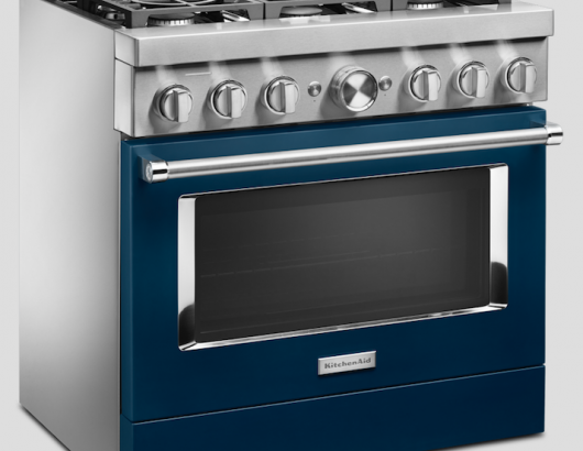 Whirlpool Appliances KitchenAid Connected Commercial Style Range Ink blue