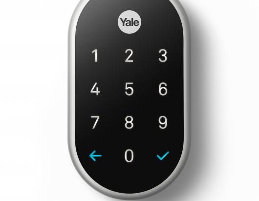 The Yale Linus lock is a key-free, touchscreen lock.