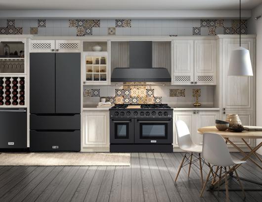 Thor Kitchen Black Stainless Steel Suite White Kitchen