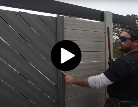 How to build a bar with a privacy wall on a deck