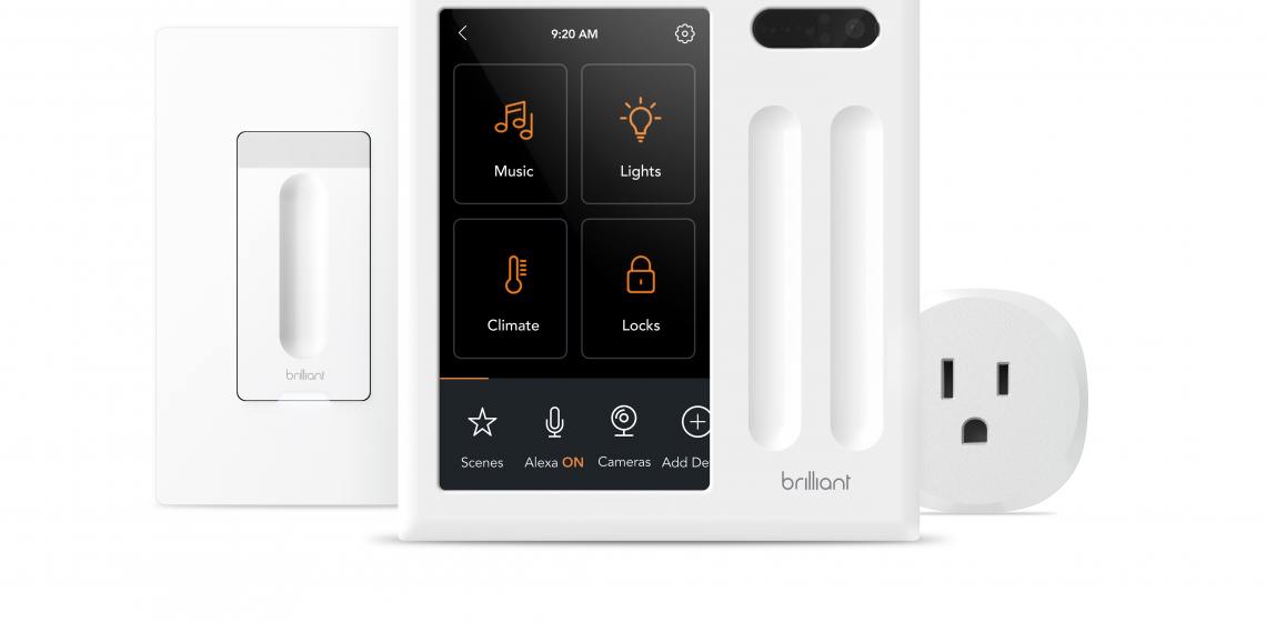Brilliant Smart Dimmer Switch Smart Plug Smart Home Family B