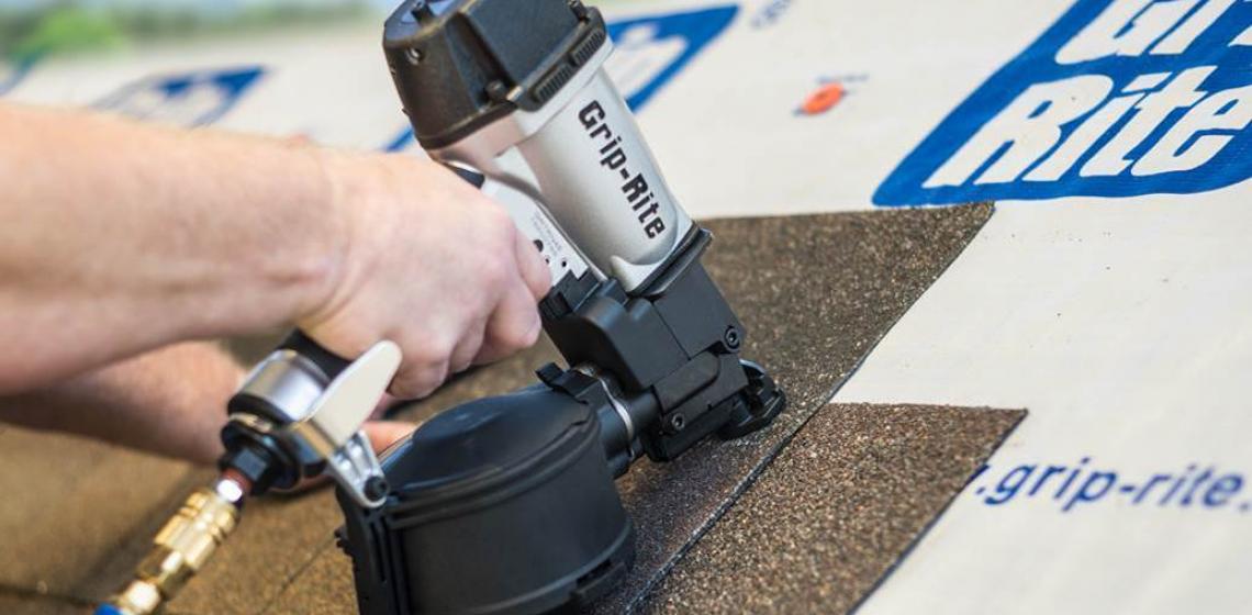 PrimeSource Building Products has introduced a new Grip-Rite coil roofing nailer 