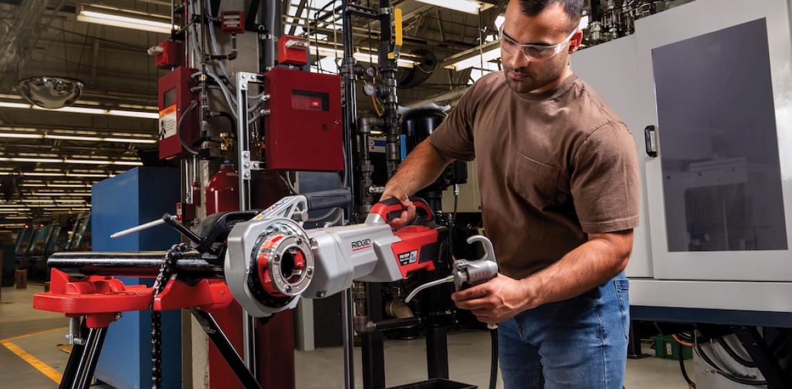 RIDGID Introduces its First Cordless Threader: 760 FXP Power Drive with FXP Battery