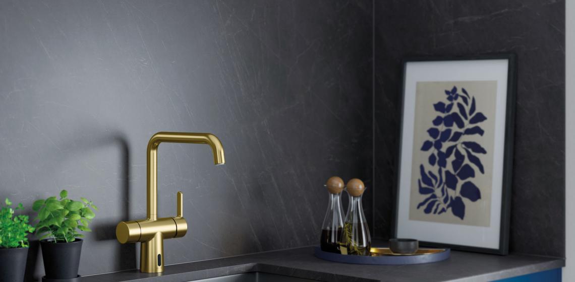 Touchless kitchen faucet brass modern