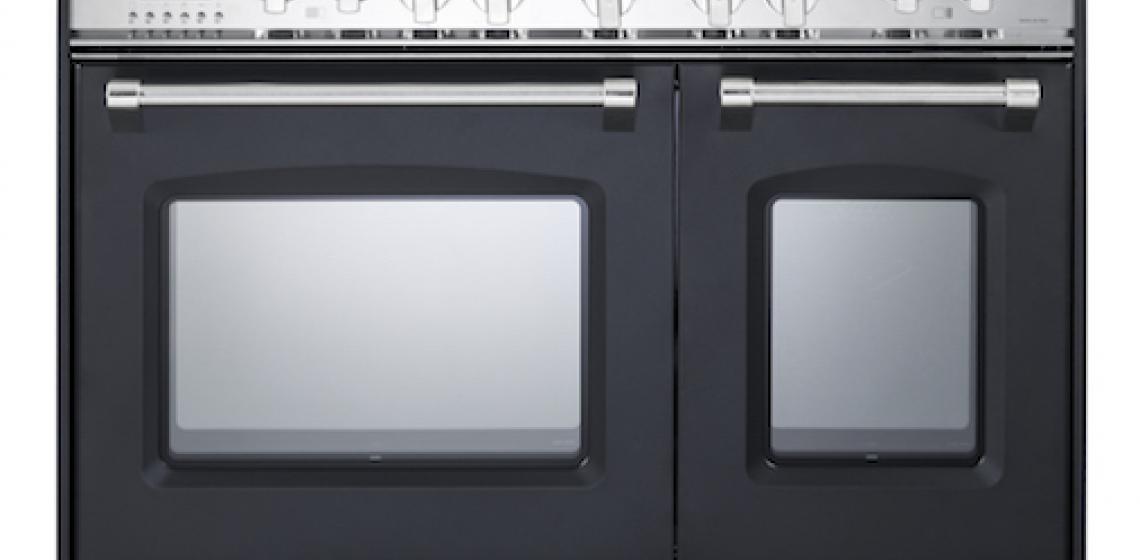 Verona Prestige 36 inch range with Double Oven Black Front