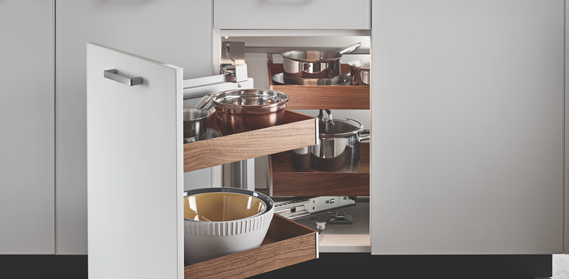 Hafele Fineline accessible cabinets