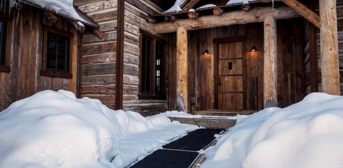 HeatTrak mats leading to winter home