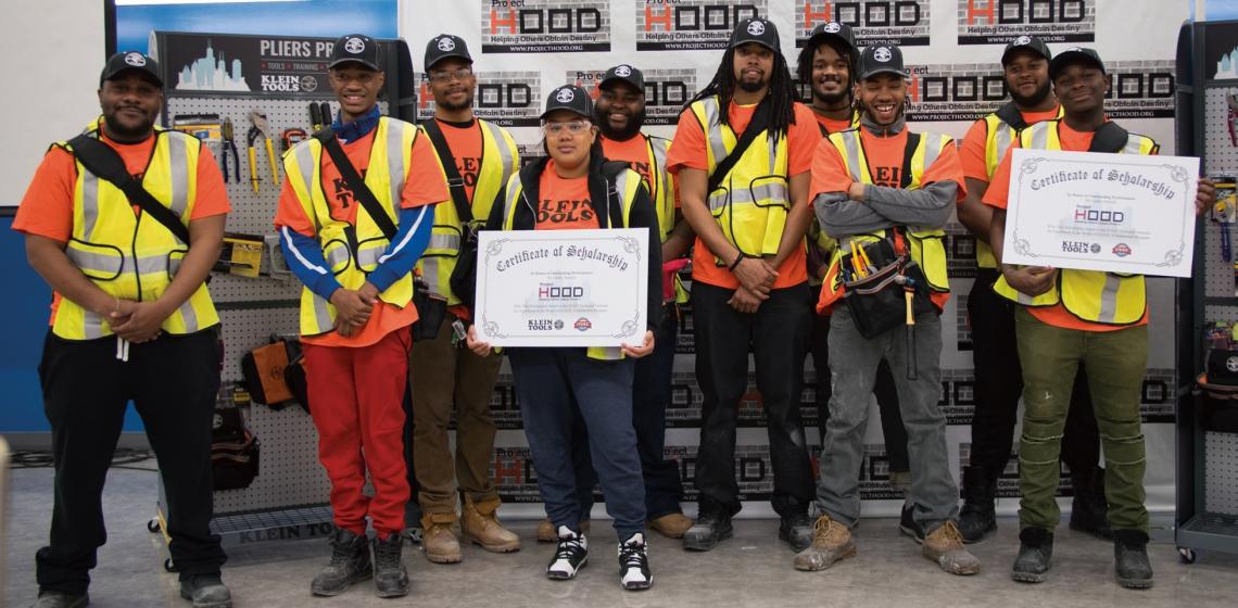 Klein Tools donation to Project Hood in Chicago