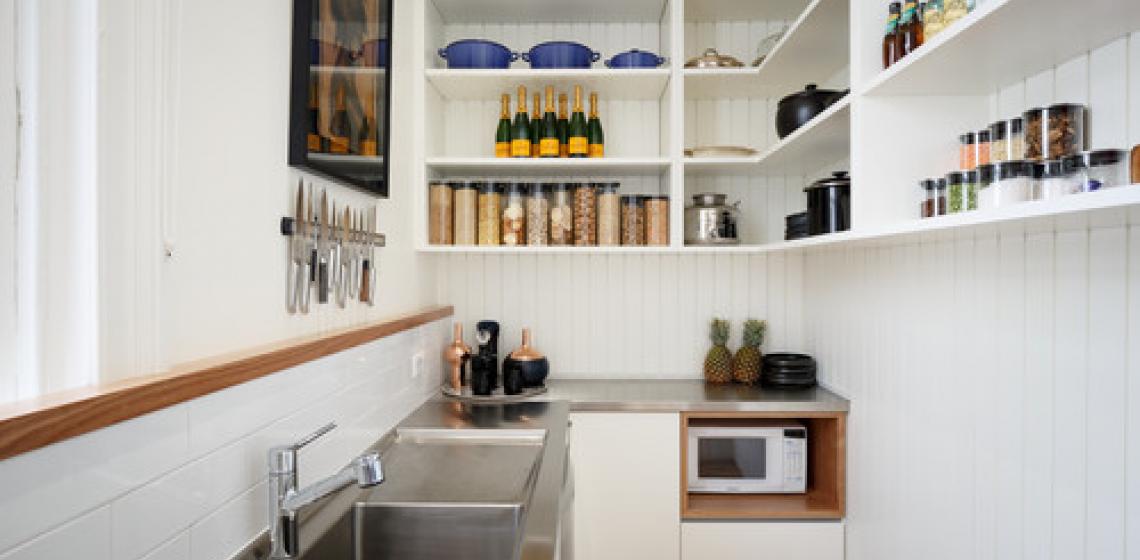 Open kitchen shelving is all the rage now, but before you give it to your clients and buyers there are some things to consider.