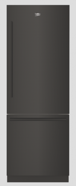 Beko Carbon Fiber Appliances bottom freezer refrigerator