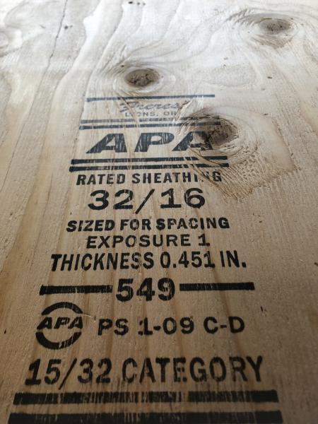 6 Freres Lumber sanded Plywood subfloor and sheathing