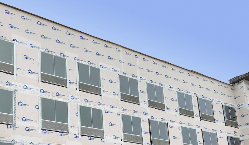 6 Barricade Building Products House Wrap On multifamily development