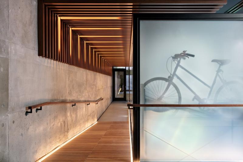 Charlie West Condo Lemay Escobar Architecture Bike Room