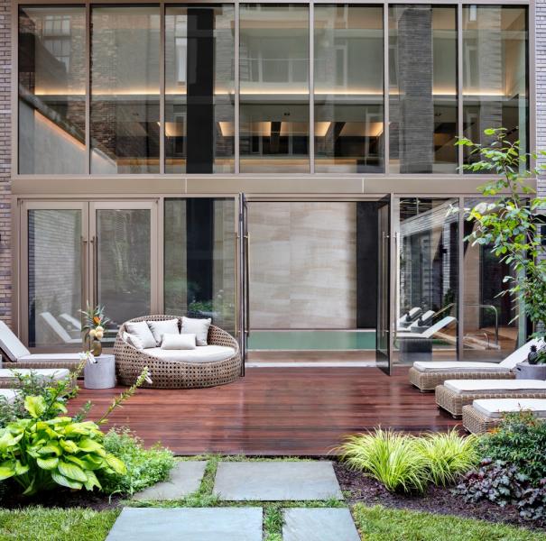 Charlie West Condo Lemay Escobar Architecture Landscaped Courtyard