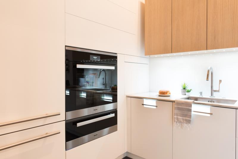 Miele appliances were used in the "Making Room" kitchen