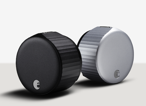 August Wifi Smart lock Silver and Matte Black finishes product shot