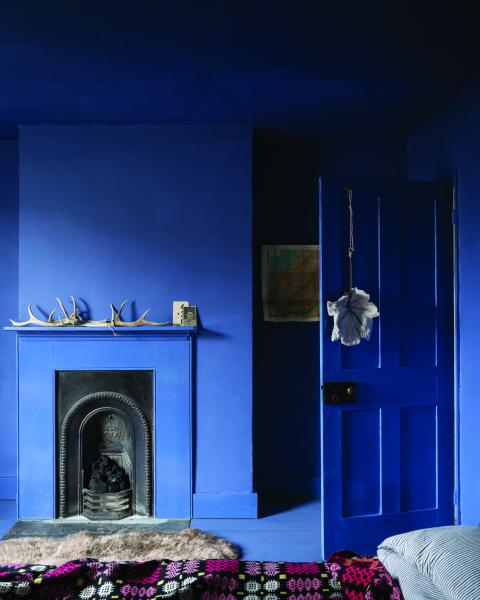 Pitch Blue bedroom paint