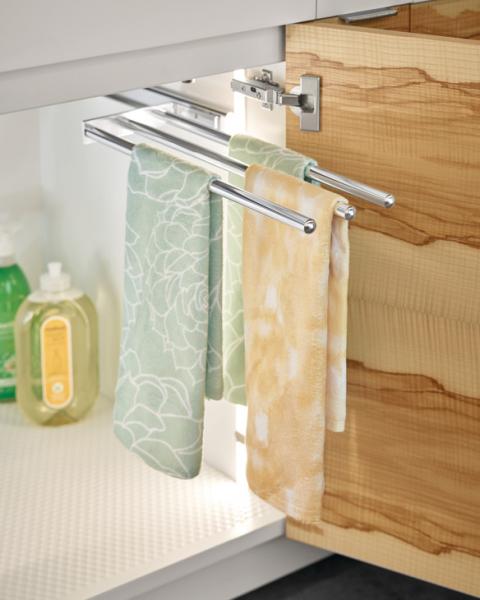 Hafele towel rod cabinet storage