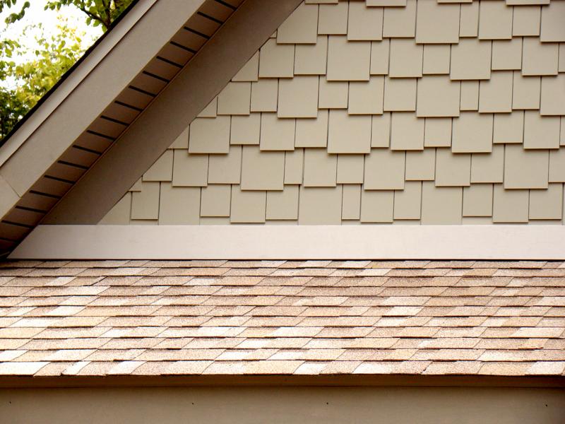AZEK Shingle staggered composite