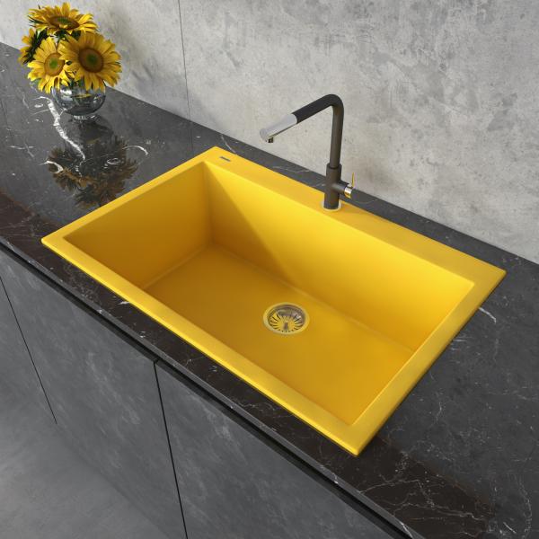Ruvati yellow kitchen sink