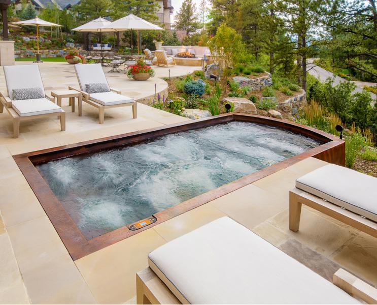 diamond spa outdoor pool