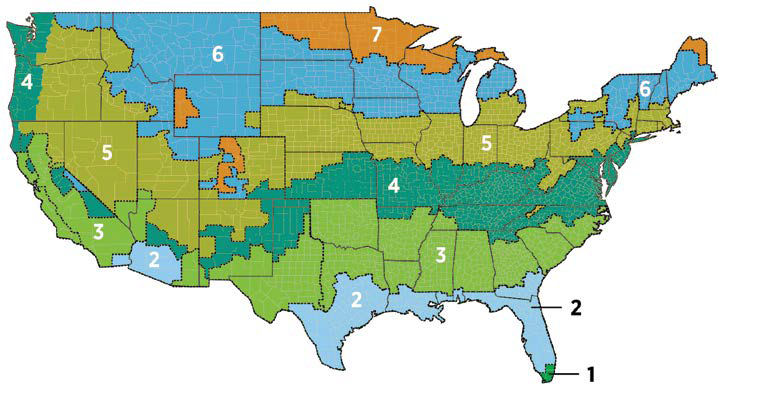 climate zone map for residential contractors and homeowners 