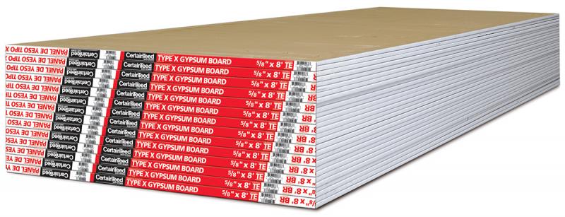 CertainTeed Type X Drywall for fire prevention